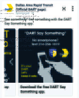 DART Say Something campaign social media post