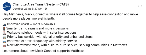Social ad tailored for one community